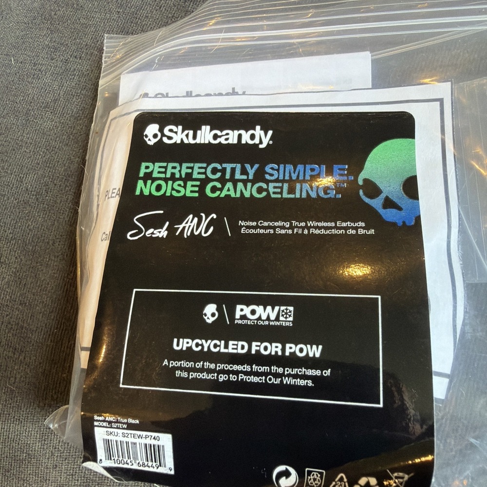Skullcandy Sesh ANC Wireless In Ear Headphones Black S2TEW-P740